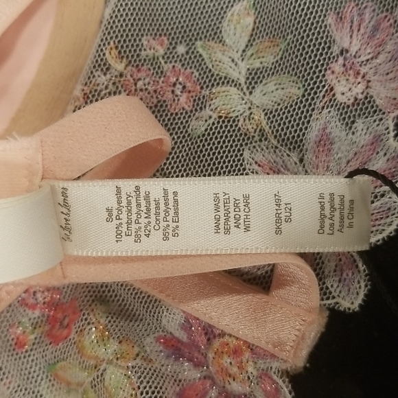 💕FOR LOVE AND LEMONS x VS💕 April Bloom Bustier ~ Pink Floral Large L NWT - Picture 14 of 15